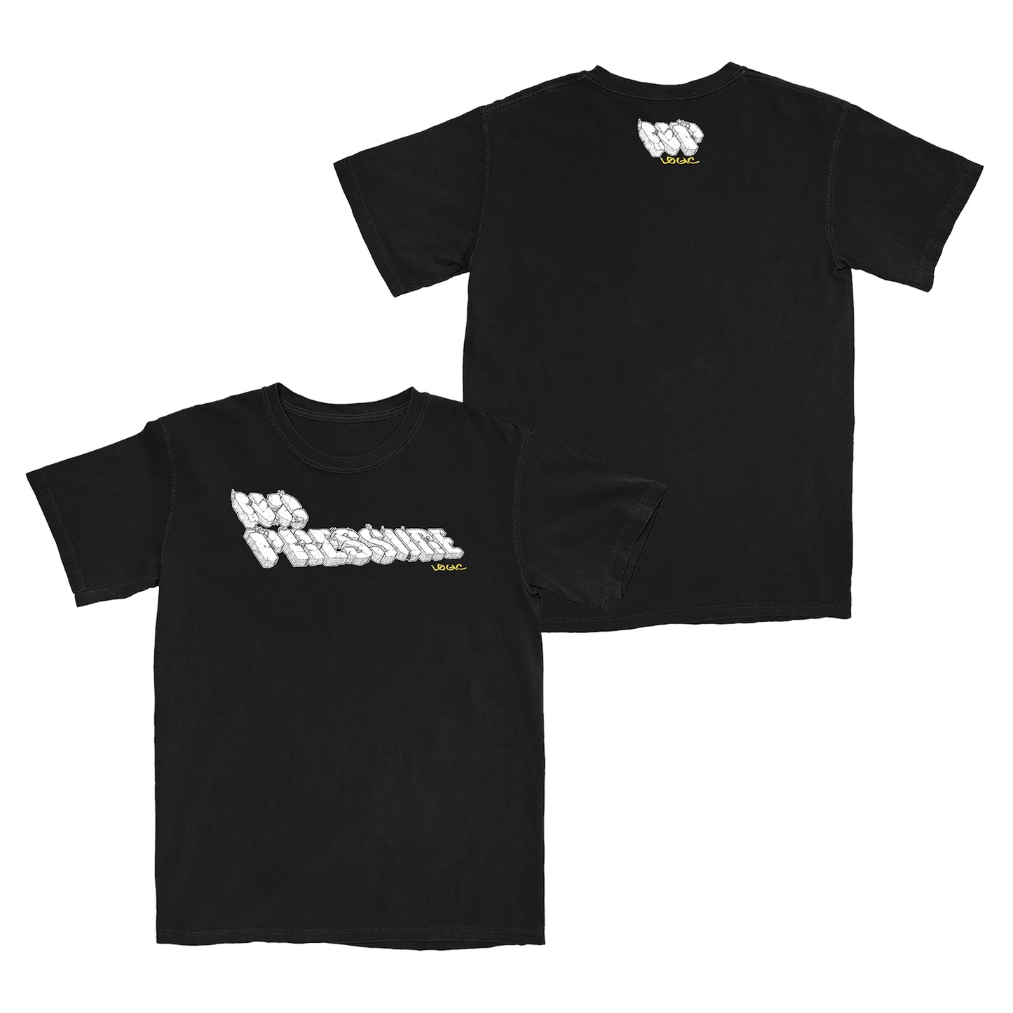 No Pressure Broken Logo Black T-Shirt