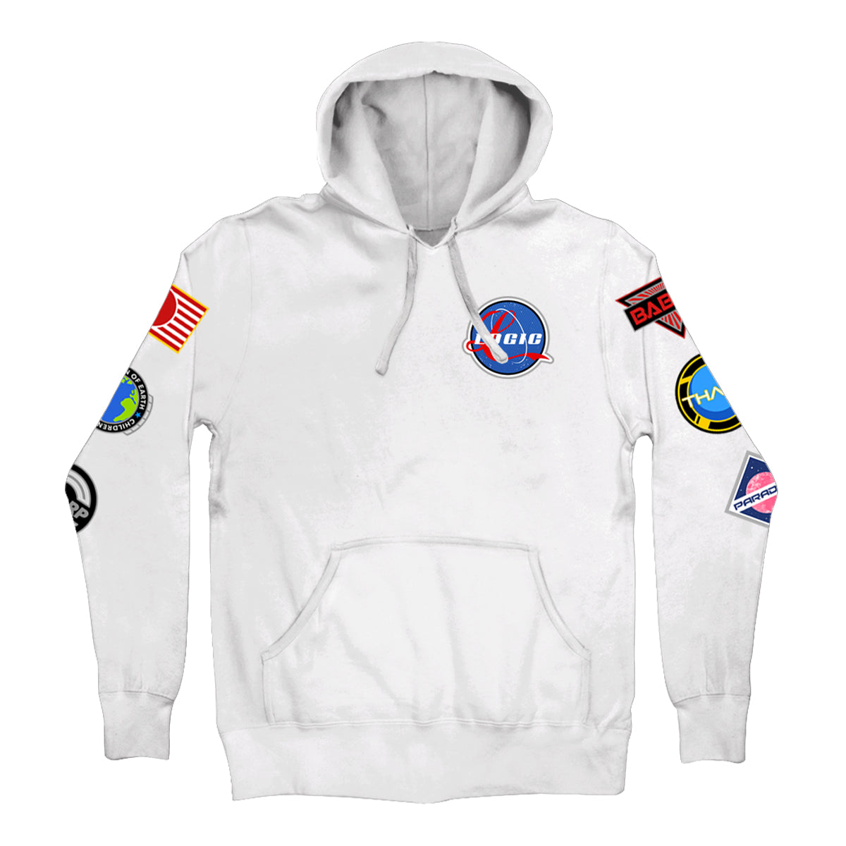 Space Patches Pullover Hoodie – Logic